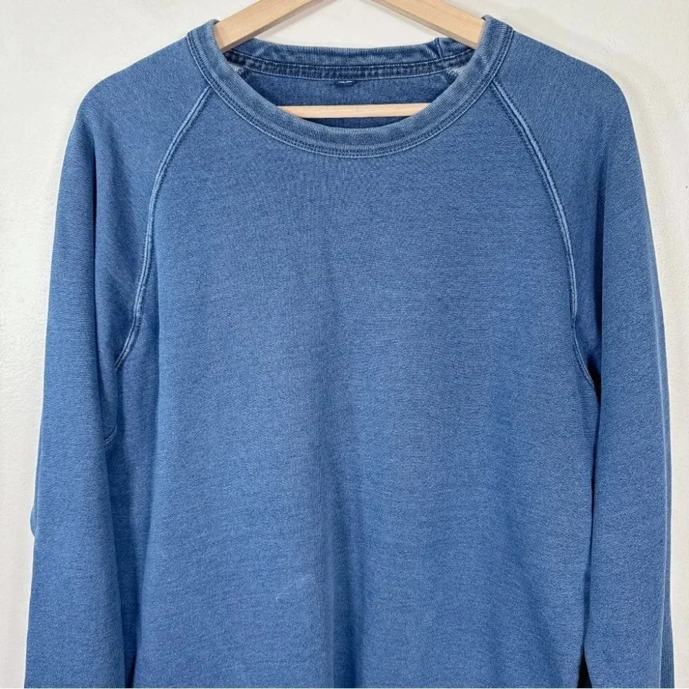 Uniqlo Womens Size Medium Crew Neck Indigo  Dye Sweatshirt - Picture 3 of 14